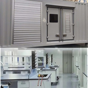 Contenedor de Laboratorio Móvil de Aleación de Aluminio IP65 con Puertos para Guantes de Gas Inerte, Sistema de Laboratorio - Product Image 2