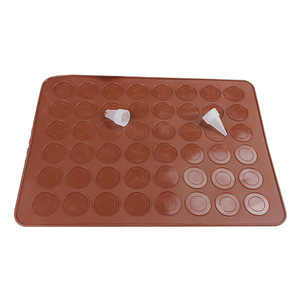 Moule en <span class=keywords><strong>silicone</strong></span> résistant aux hautes températures, moule à gâteau et chocolat, <span class=keywords><strong>feuille</strong></span> de cuisson pour <span class=keywords><strong>Macaron</strong></span>, 48 trous - Product Image 3