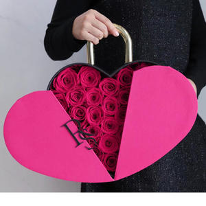 Навсегда сохраненные цветы розы вечная настоящая коробка в форме сердца на День святого Валентина и День Матери - Product Image 2