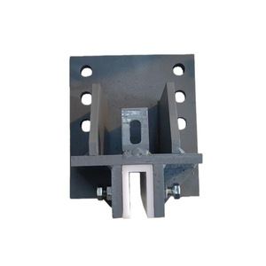 Zapatas guía para elevadores de carga con revestimiento de cobre y nailon, espaciado de orificios de 100x170mm para elevadores de construcción - Product Image 1