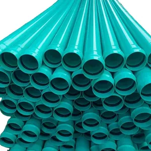 Toptan yüksek basınçlı derin kuyu PVC muhafaza borular için su kaynağı 110mm PVC oluklu plastik tüp