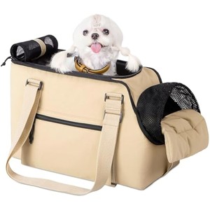 Transportín de Lujo para Mascotas DAFEEL, Color Caqui, Oxford, Suave, Impermeable, con Diseño Lateral Confortable para Viajes de Mascotas Pequeñas, Capacidad de 15 kg - Product Image 1