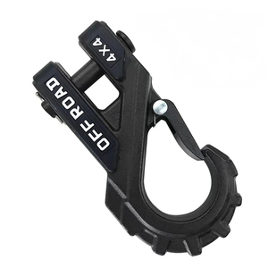 <span class=keywords><strong>Attelage</strong></span> de <span class=keywords><strong>remorque</strong></span> robuste de 3/8 pouces avec protecteur en caoutchouc pour crochets de remorquage arrière ATV RV et corde synthétique - Product Image 4