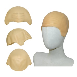Pafu Gorro de Calvo de Silicona y Látex, Grueso, Beige Claro, <span class=keywords><strong>para</strong></span> Disfraces, <span class=keywords><strong>Carnaval</strong></span>, Halloween, Cosplay y Accesorios de Maquillaje - Product Image 5