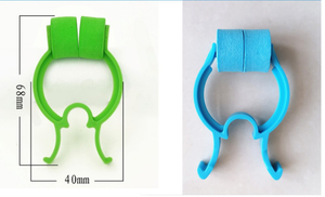 Nasenklammer aus Kunststoff, grün, blau, mit Schaumstoff, fester Pinch-Stop-Stopfen, wiederverwendbar, atmungsaktiv, umweltfreundlich, sicher, 100 Stück - Product Image 2