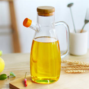 Bouteille Distributrice d'Huile en Verre avec Poignée et Échelle <span class=keywords><strong>de</strong></span> Mesure, Cruet à Huile et <span class=keywords><strong>Vinaigre</strong></span> Sans BPA pour la Cuisine - Product Image 1