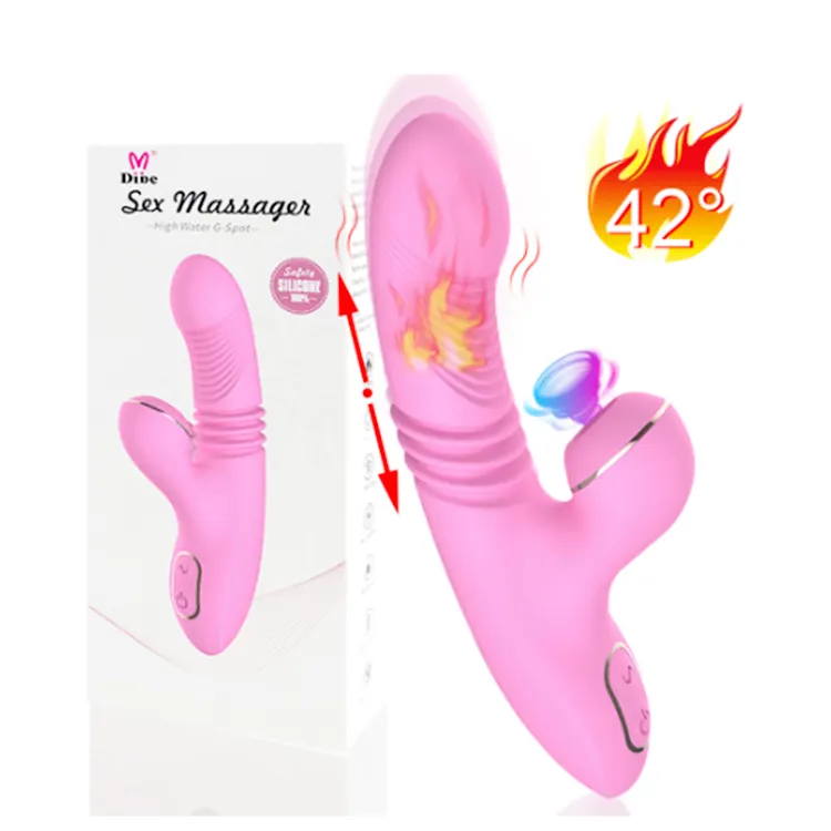 Vibrator Penghisap Kelinci Mainan Seks Wanita Mainan Masturbasi G Spot Klitoris Pemijat Vibrator Dildo Pemanas