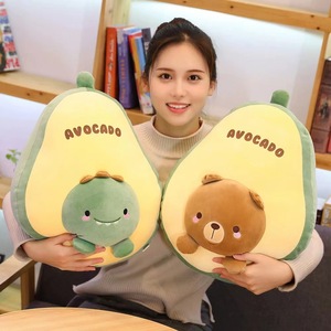 หมอนอิงน่ารัก 2in1 รูปกระต่าย หมี ไดโนเสาร์ แครอท อะโวคาโด ตุ๊กตาสัตว์นุ่มนิ่ม ของเล่นตุ๊กตา หมอนหนุนนอน ไส้ใยฝ้าย PP - Product Image 2
