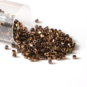 Cuentas de semilla de oro para fabricación de joyas, cuentas de cristal de 11/<span class=keywords><strong>0</strong></span>, lista para enviar - Product Image 1