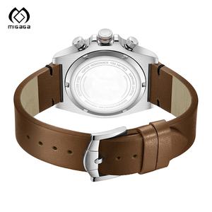 Relógio Masculino de Fibra de Carbono com Logo Personalizado, Cristal de Safira, Movimento Cronógrafo Automático Estilo Panda e Aviador - Product Image 4