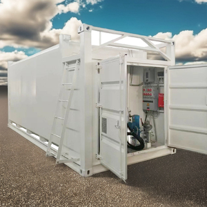 Station d'essence mobile pour conteneurs de 20 pieds, réservoir de remplissage d'essence diesel à double paroi, station complète de montage sur patins - Product Image 6