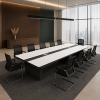 Bureau de conférence électrique réglable en hauteur, table de bureau moderne et minimaliste, poste de travail pour salle de réunion et de formation