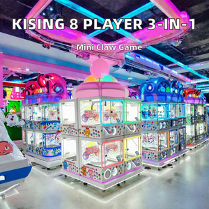 8 Player Modular Prize <b>Machine</b> 3 in 1 Clip Game Cabinet for Figures Blind Boxes <b>Gashapon</b> and Cards - Product Image 2