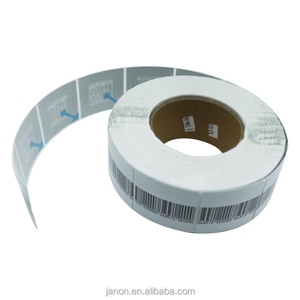 Étiquette souple antivol 40*40mm avec code-barres, autocollante, alarme RF, étiquette RF EAS - Product Image 1