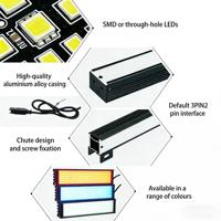 Barre lumineuse LED à haute uniformité, CRI90, indice de protection IP54, dimmable, pour la lecture de codes QR et de codes-barres 1D en atelier