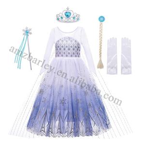 ชุดเดรสแขนยาวลายเจ้าหญิงเอลซ่า,แขนยาวคริสต์มาสปาร์ตี้ผู้หญิง - Product Image 1