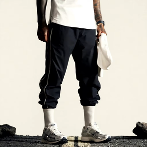 กางเกงวิ่งออกกำลังกายผู้ชาย พิมพ์ลายแบบ Heat-Transfer ผ้าริปสตอปน้ำหนักเบา กันน้ำ ไนลอน รับสกรีนโลโก้ - Product Image 2