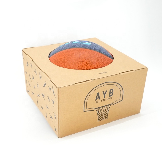 Wholesale Custom Corrugated Sports Ball Packaging Box Retail Display Shipping Box for Basketball and Football Packaging