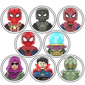 KT1055 Super Heroes No Way Home Spider Doctor Strange Green Goblin Devil Man Mystery Mini Action Building Blocks dolls Kids Toys