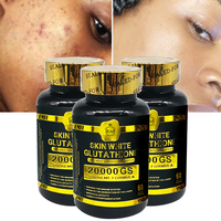 Booster l'immunité lisse raffermissant Capsule pour la peau efficace contre l'acné Anti-rides 20000Gs Capsules blanchissantes au glutathion