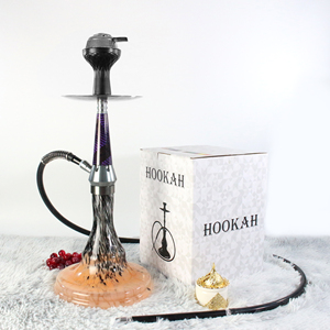 Chicha arabe en cristal, <span class=keywords><strong>bouteille</strong></span> en verre, narguilé en alliage d'aluminium, ensemble de narguilé de luxe, chicha complète, sheesha, narguilé - Product Image 4