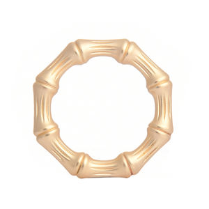 2023 Neuer Servietten ring Goldener Bambus servietten ring Galvanischer Servietten ring aus Zink legierung für das Wedding Hotel Restaurant - Product Image 4