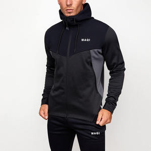 Ensemble de survêtement d'hiver 2 pièces en nylon épais, coupe oversize, avec fermeture éclair, pour fabricants OEM - Product Image 2
