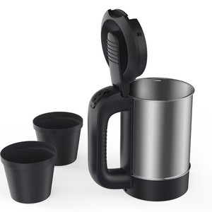 Portable 500mL Electric <strong>Kettle</strong> Cup Small Capacity Stainless Steel Car Base USB Power 12V/24V Household Cigarette Charging <strong>Plug</strong> - Product Image 3