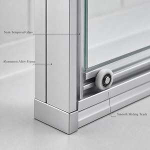 <span class=keywords><strong>Cabine</strong></span> <span class=keywords><strong>de</strong></span> <span class=keywords><strong>douche</strong></span> carrée en aluminium, porte coulissante en verre trempé imperméable pour salle <span class=keywords><strong>de</strong></span> bain - Product Image 3