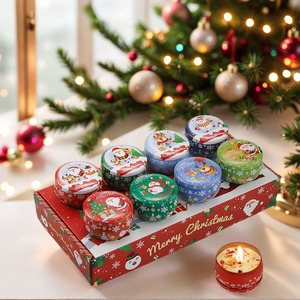 Wholesale Christmas Scented <b>Candles</b> <b>Gift</b> <b>Set</b> - Aromatherapy <b>Candle</b> for Home, Yoga, Bath - Product Image 1