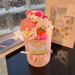 Bouquet de fleurs en peluche brodé, couette décorative pour petite amie, cadeau pour la Saint-Valentin et la Journée de la Femme - Product Image 4