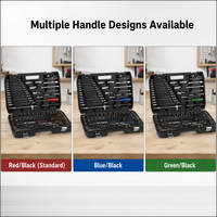 Ensemble d'outils à main de 216 pièces en acier CR-V avec coffret rigide pour la réparation automobile