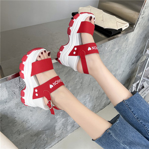 Zapatillas Planas Casuales de Moda al por Mayor, Sandalias de Tacón Alto con Plataforma para Mujeres y Damas - Product Image 4