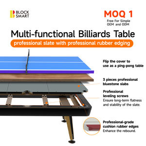 Superventas Base de pizarra multifuncional 5 pies 6 pies 3 en 1 mesa de billar puede convertible mesa de ping pong/mesa de comedor - Product Image 3