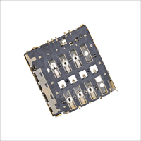 WECONN WL-SIM129-015 Connecteur de carte MICRO SIM 6 broches + 1 H=1.29mm Push-Push avec interrupteur de détection, personnalisable, connecteur SFP