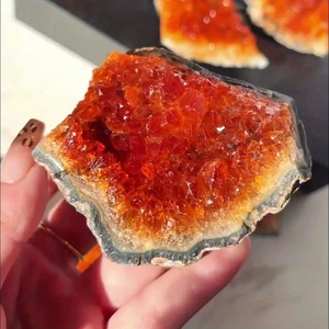Cristales de Naranja Teñidos Ecológicos de Alta Calidad, Venta al por Mayor, Forma Irregular, para Artesanías, Meditación y Decoración del Hogar - Product Image 5