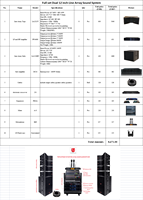 Passif 850W super puissance 18 pouces audio subwoofer haut-parleur fabricant professionnel double 12 pouces line array tops