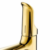 Robinet de lavabo moderne de luxe doré, mitigeur monocommande eau chaude et froide pour salle de bain, idéal pour hôtels, appartements et projets de salle de bain