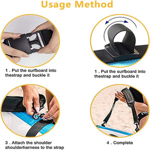 Adjustable Surfboard Shoulder Strap Nylon Portable Carry <b>Harness</b> For Stand Up Paddleboarding Lakes Rivers Unisex - Product Image 2