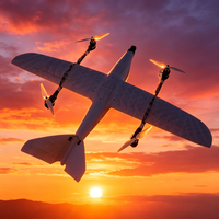 Avion FPV à aile fixe personnalisé, 4 moteurs brushless, avion RC en EPP, longue portée, vue à la première personne, prêt à voler pour adultes