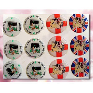 Pegatinas de epoxi de corazón de amor de cúpula de resina de PVC decorativas adhesivas bonitas personalizadas ambientales de alta calidad para Decoración - Product Image 6