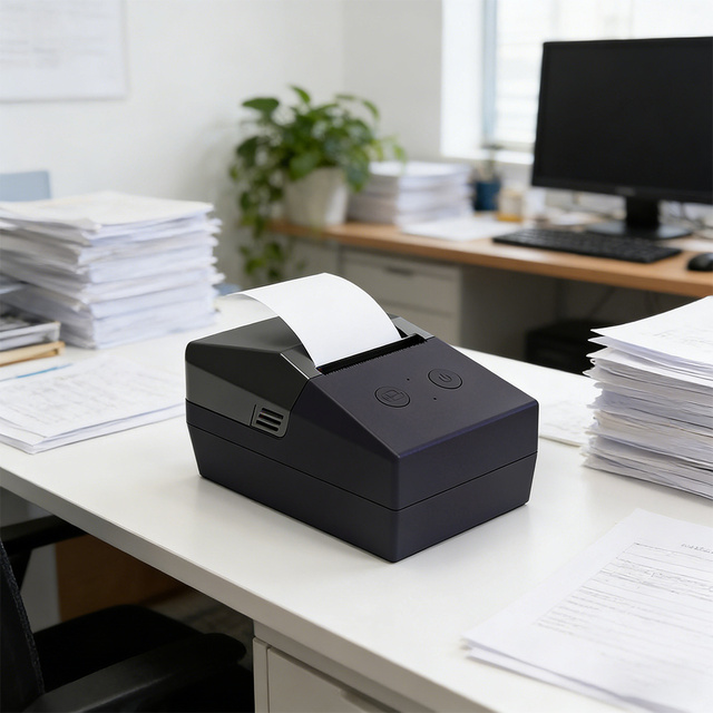 Direct Thermal Mini Label Printer 58mm for POS YJ5820 with 1500mAh Battery and 203dpi Resolution