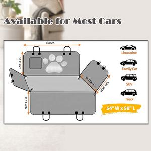 Housse de siège de <span class=keywords><strong>chien</strong></span> étanche aux rayures <span class=keywords><strong>pour</strong></span> siège arrière 360 <span class=keywords><strong>Protection</strong></span> convient à la plupart des camionnettes et camions avec fonction de poche de fenêtre visuelle - Product Image 2