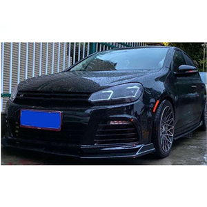 Haosheng Manufactory Vente en gros Spoiler de pare-chocs avant en fibre de carbone ABS 3 pièces moulé par injection pour Volkswagen <span class=keywords><strong>Golf</strong></span> <span class=keywords><strong>7</strong></span>.5 Mk7.5 - Product Image 4