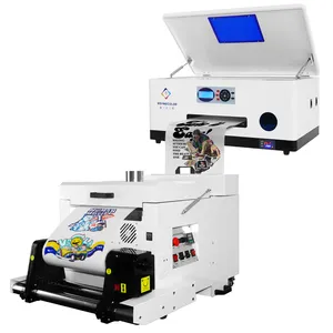 Best quality desktop All in one tshirt printing DTF printer machine with dtf shaker and dryer