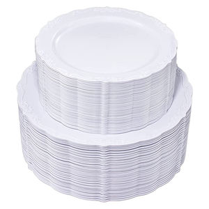 BST <span class=keywords><strong>Euro</strong></span> 7.5 "9" 10.25 "Fournitures de fête multicolores réutilisables Assiettes de chargeur en plastique Vaisselle de mariage - Product Image 1