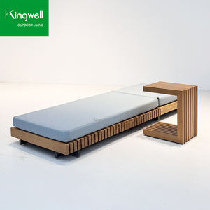 Meubles de piscine <span class=keywords><strong>vintage</strong></span>, lit de piscine extérieur de luxe, durable, réglable, en <span class=keywords><strong>teck</strong></span> massif, chaise longue pour le bord de la piscine, hôtel - Product Image 3