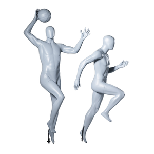 Tienda usada de <span class=keywords><strong>cuerpo</strong></span> entero musculoso masculino corriendo jugando baloncesto maniquíes para exhibición de ropa deportiva - Product Image 2