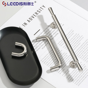 Lideshi Titanium <b>Silver</b> <b>Drawer</b> Handle Bar Shape Durable Furniture <b>Knobs</b> Wardrobe Door Pulls - Product Image 2