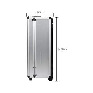 Caja de Herramientas Db Blanca de 4 Niveles, 60x40x30 cm, con Ruedas, Aleación de Aluminio Pulido, Cierre Rectangular con Pestillo, Almacenamiento para Taller - Product Image 5